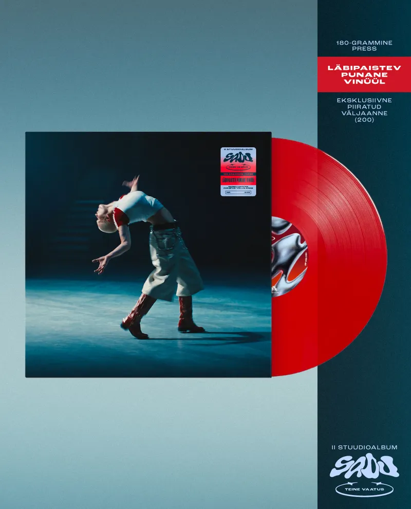 "TEINE VAATUS" transparent red signed vinyl record – LIMITED EDITION - PRESALE